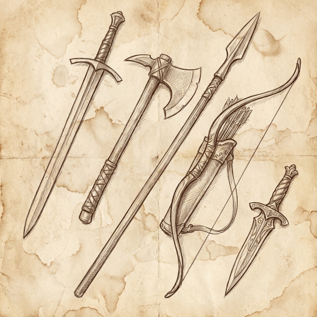 Diversité des armes