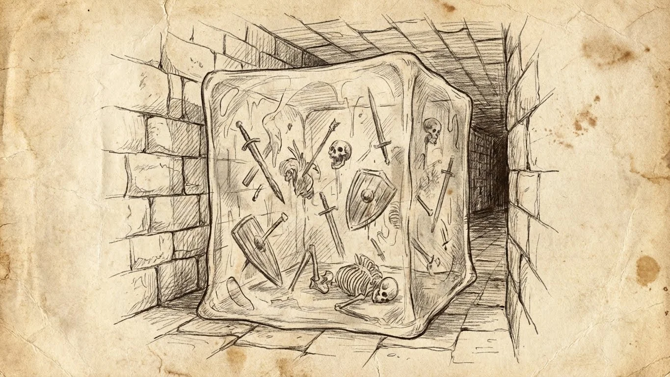 Cube gélatineux, monstre D&D 5e Dagger Hack