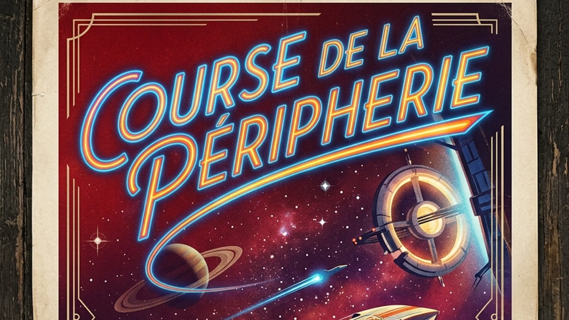 Cockpit du Stardust en mission Cendres, Lyra Voss debout entre les sieges, ecrans de diagnostic montrant la position de l'epave, pare-brise revelant la nebuleuse de Kael