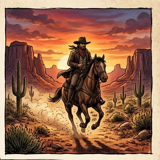 La traversée du désert, western JDR Express