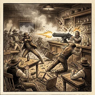 Fusillade, western JDR Express