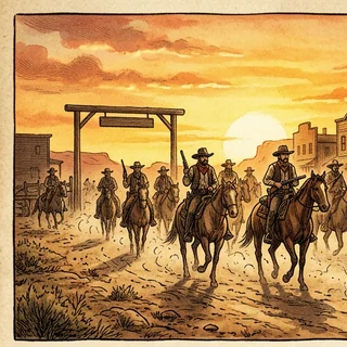 Retour Triomphal, western JDR Express